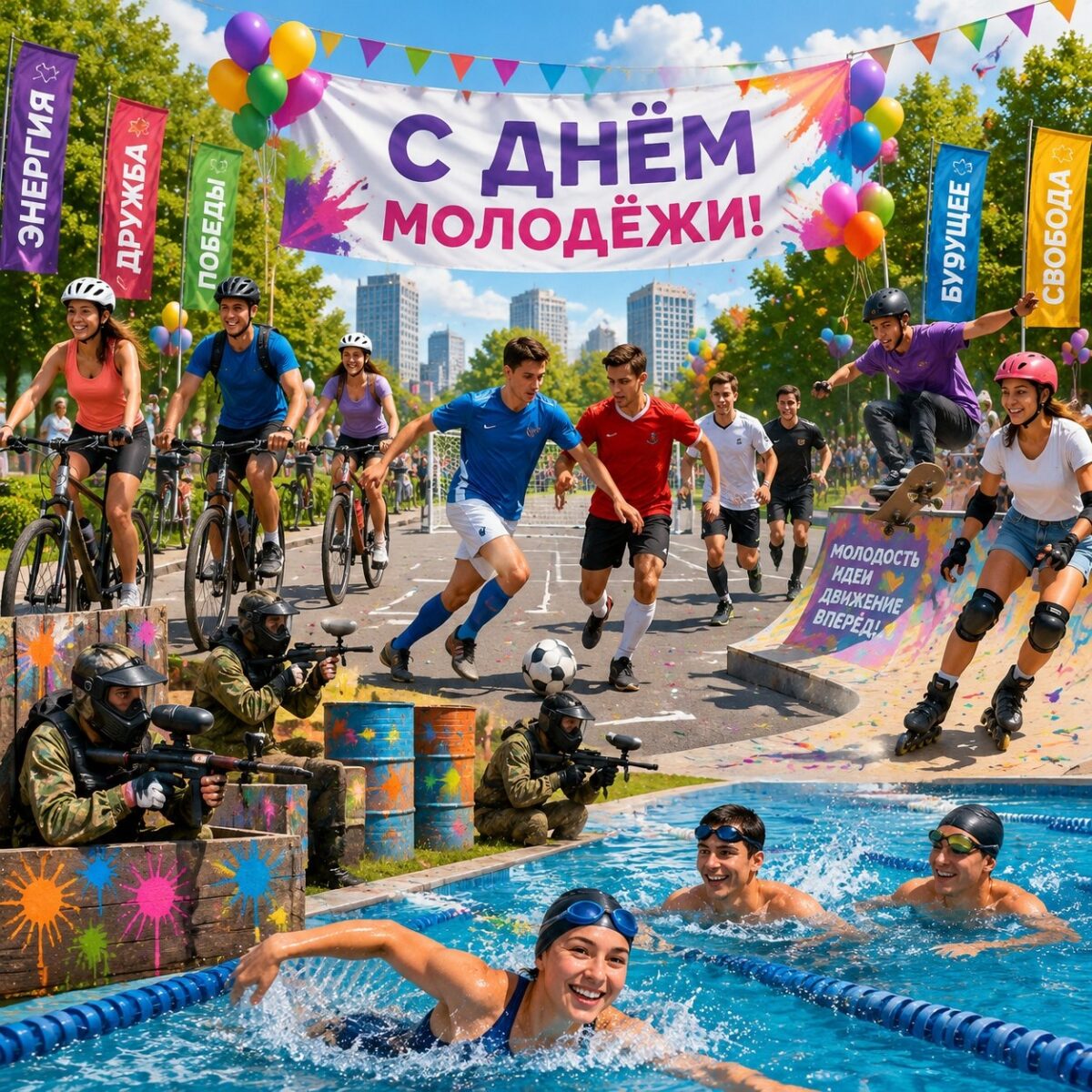 🏊‍♀️🚴‍♂️🏀 На День молодёжи не сидите на месте!
