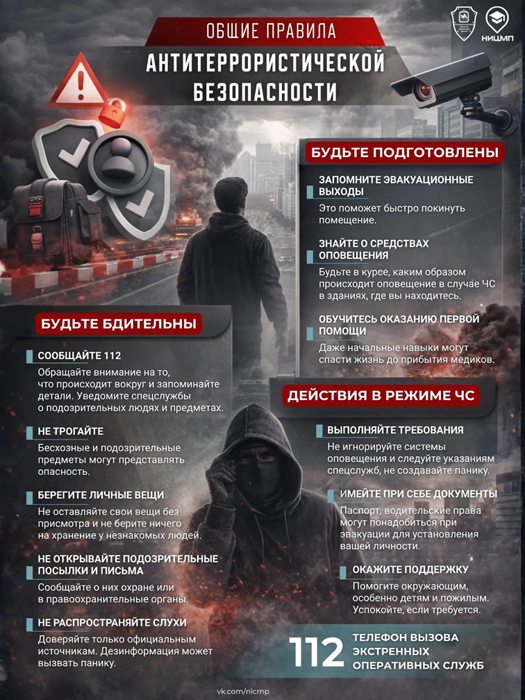 🔐Общие правила антитеррористической безопасности🔐