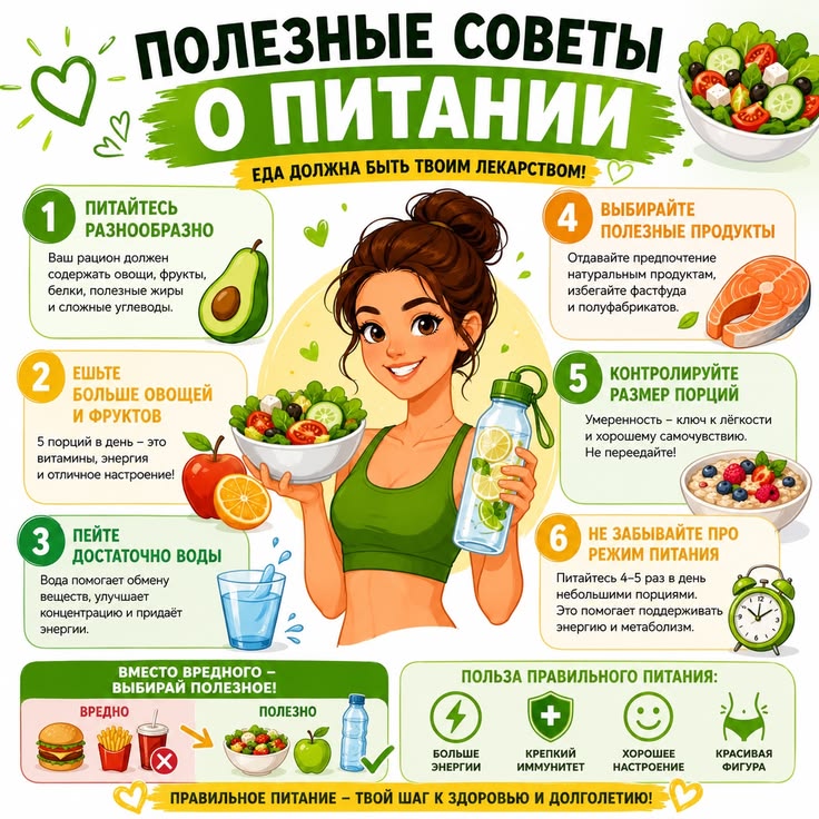✨🍽️ Советы о правильном питании: как сделать выбор в пользу здоровья! ✨